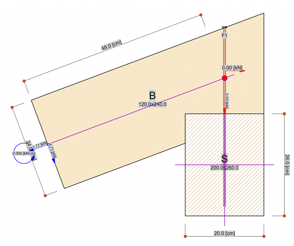 WoodJoint, simple support with screw